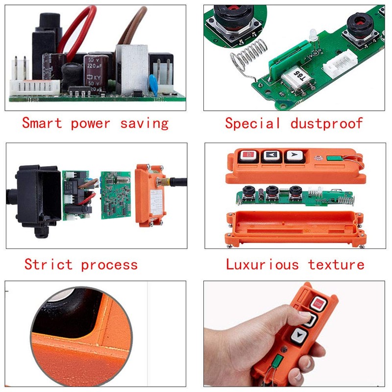 Crane Industrial Radio Remote Control Wireless Transmitter Stop Button 2