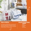 E-Cloth Classic Check Tea Microfibre Dish Towel, Streak-Free and Absorbent