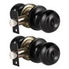 KNOBWELL 2 Pack Bedroom Door Locks, Exterior Locks with Key,
