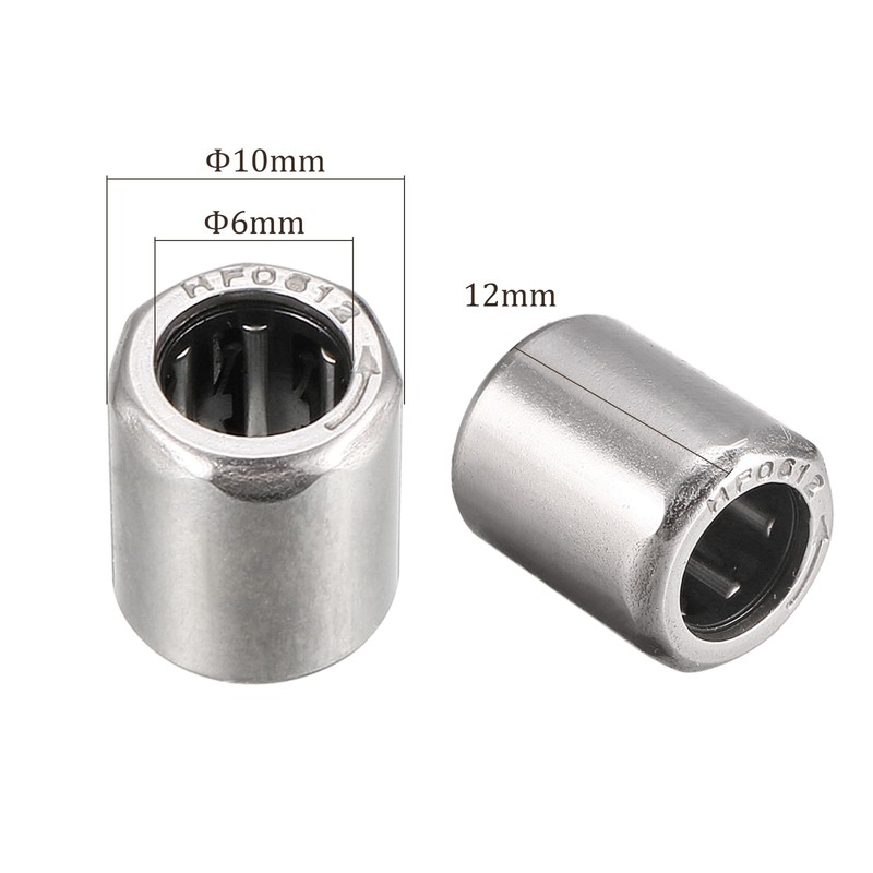 Kozelo 10 Pcs HF0612 Needle Roller Bearings [6mm ID x