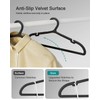 ABHENG 50 Pack Clothes Hangers, Non Slip Plastic Coat Hangers,