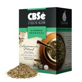 CBSé Black Label Yerba Mate with Herbs – 1.1Lbs | Argentine Loose Leaf Tea with Mint, Peppermint, & Poleo | Herbal Infusion for Energy & Focus