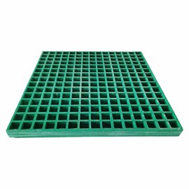 PreAsion 1.9ft*1.9ft Grating Fiberglass Grille 1.5’Green 1pc FRP Grille Plate for Car Washing,Outdoor Drainage,Municipal Engineering