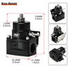 Adjustable Fuel Pressure Regulator Kit 3-110PSI AN10 Feed AN6 Return