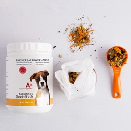 Augustine Approved SuperBath for Healthy Coat for Dogs Cats Pets 120g