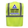 Ridercam Caution Young Horse Equestrian Zipped Yellow Hi Vis Safety