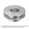 sourcing map Single Groove Pulley 16 mm Fixed Bore 40