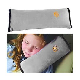 Adunsiaoto Gurtpolster Kinder Schulterpolster, Autogurt Schulterpolster, Gurtpolster Auto, Schoner Polster Gurt Schulterpolster, Universal Gürtelkissen Schutzkissen Polsterung Für Sitzgurt(Grau)
