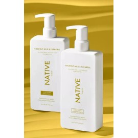 Acondicionador Curl Care Leche de Coco & Cúrcuma Native Sin Sulfatos ni Parabenos Vegano y Libre de Crueldad | Hidrata y Define Rizos 16.5 oz 487 mL