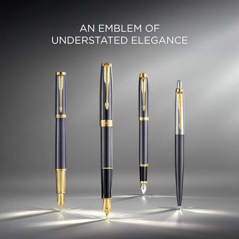 PARKER Jotter XL Ballpoint Pen | Grey Lacquer with Gold