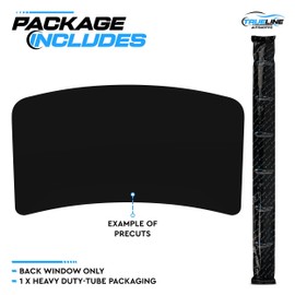 TRUE LINE Automotive Car Tint Windows Kit for Toyota Prius Hatch 2004-2009 - Customizable Back Window - Pre Cut Car Window Tint - Blocks 99% UV Rays - Easy DIY Installation