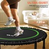 BCAN BCAN Adult Mini Trampoline, 40" Fitness Trampoline with Bungees,