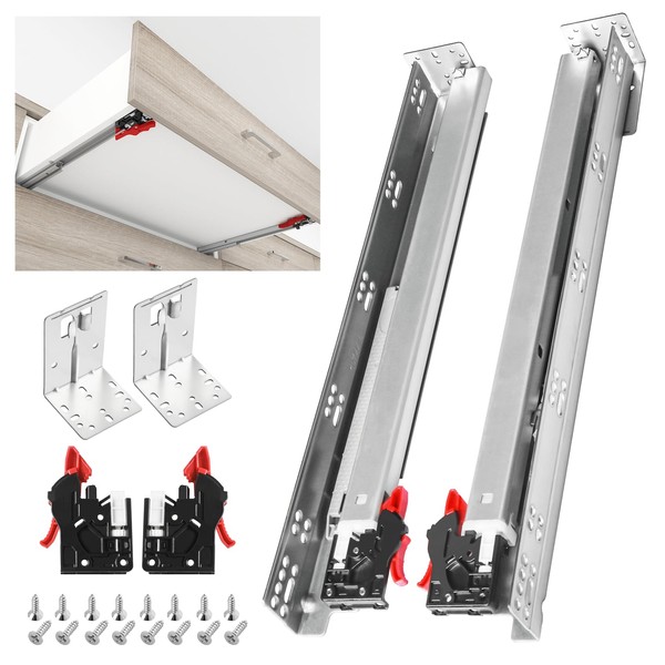 SHUHANG 1 Pair Undermount Drawer Slides 9 12 15 18