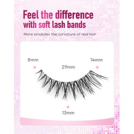 Frihappy Fluffy Wispy Lashes Natural False Eyelashes Faux Mink HA-9