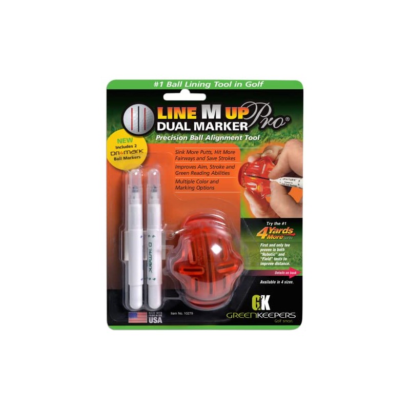 Green Keepers Line-M-Up Pro Dual Golf Ball Marking Aid