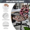 Talayituse Cow Daisy Heart Print Computer Office Chair Cover Stretch