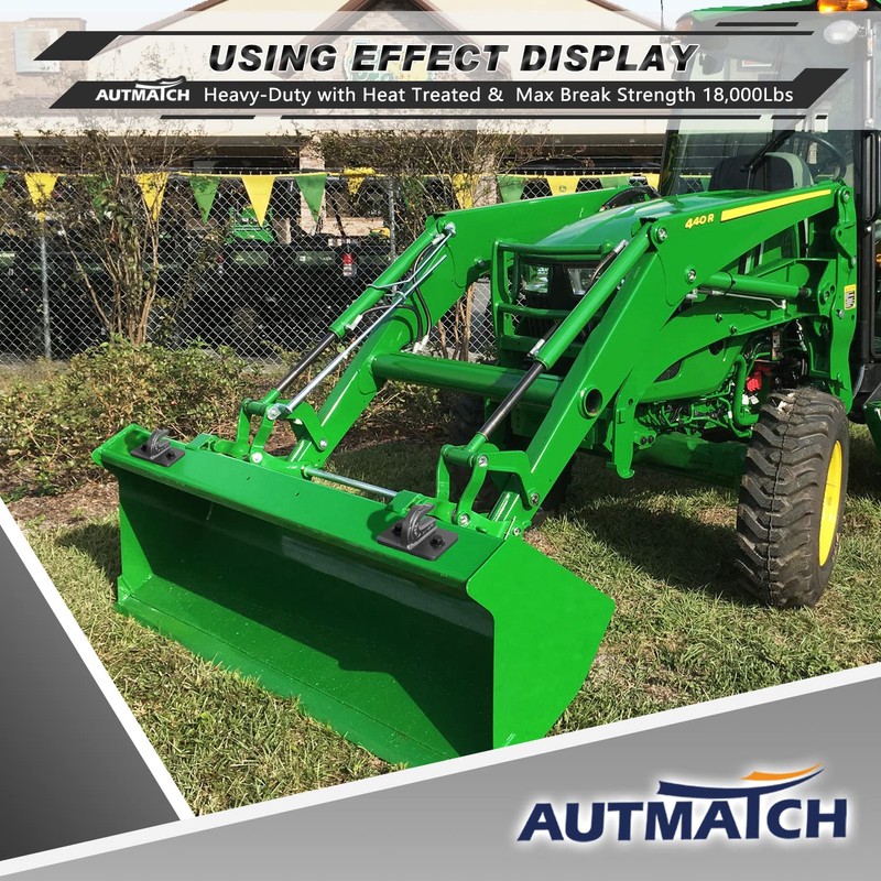 AUTMATCH Tractor Bucket Grab Hook 3/8" (2 Pack) - Bolt
