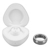 Smart Activity Tracker Ring With Charging Case Rhinestone Decorative IP67