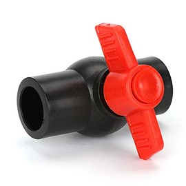 Ball Valve 1"(32mm) Water Supply Valve PE Solvent Weld Slip Ends Two Way Valve for Water Control & Shut Off (1PCS)