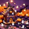 FINGOOO 40 Pcs Halloween Resin Ornament, Halloween Tableware Assorted Pumpkin,