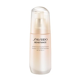 SHISEIDO Benefiance Wrinkle Smoothing Day Emulsion, 2.5 fl oz (75 ml) | SPF 30 PA+++ | Morning & Daytime Use (Serum, Cream, Milk), Lotion, Floral Green Scent, Hari, Dried, Fine Lines | Shiseido