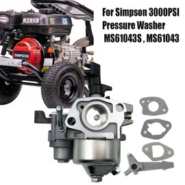IBVIBV Carburetor Carb Compatible with Simpson 3000PSI Pressure Washer MS61043S, MS61043