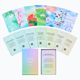 Four Seasons Mindfulness Inquiry Cards | 50 Guided Self-Discovery & Healing Questions | for Meditation, Inner Reflection, Stress Relief | Adult, Teen, Family Mindfulness Gift