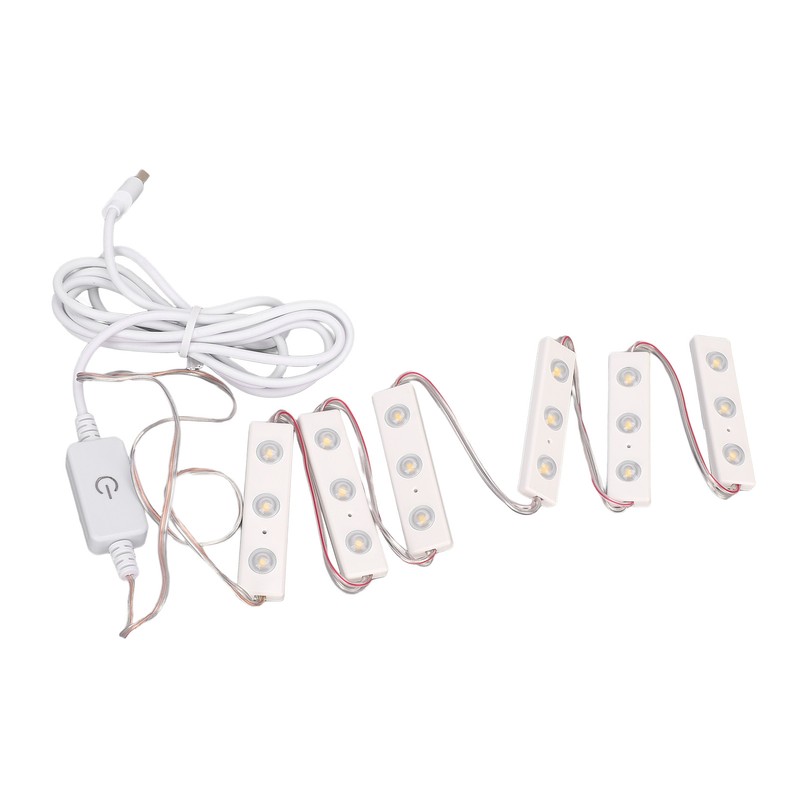 LED Makeup Mirror Light Adjustable Brightness USB Plug in DIY