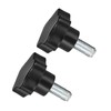 CoCud M12 x 30mm Male Thread 48mm Head Plastic Thumb