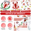 PHOGARY Crawfish Boil Party Supplies - 2pcs Lobster Tablecloth Plastic