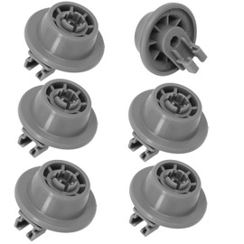 611475 Dishwasher Lower Rack Wheel Assembly For Bosch Siemens Neff Beko Dishwasher Lower Rack Roller Replacement #bsh-00611475 1559847 AH3477735 AH8727387 - Grey, 6 Pack