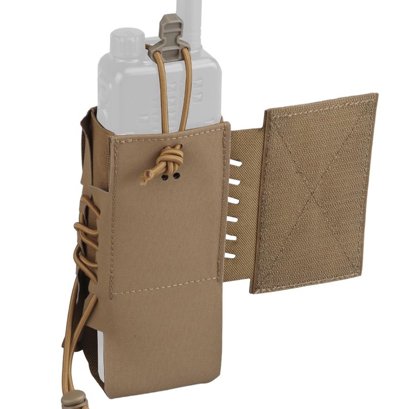 2Pcs Tactical Radio Pouch Holster, for AN/PRC148.152.163,Side Expansion with Hook
