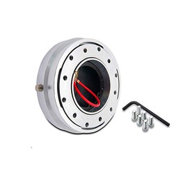 MASO Quick Release Hub Adapter, Universal Steering Wheel Quick Release Hub Adapter, 6 Hole Kit, High Strength Slim Racing Steering Wheel Hub Adapter for