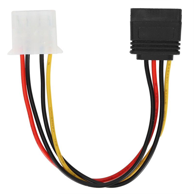 10 Pcs SATA Cables Big 4Pin to 15Pin IDESATA Power