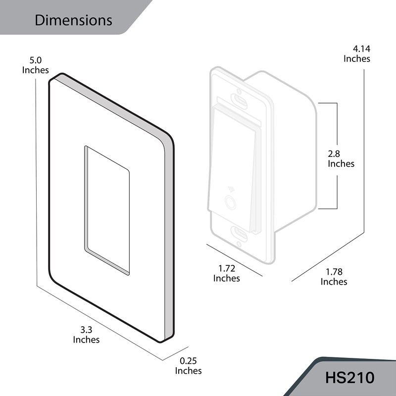 Kasa Smart 3 Way Switch HS210, Needs Neutral Wire, 2.4GHz