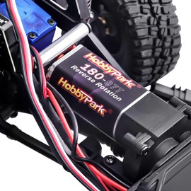 HobbyPark High Torque 180 87T Brushed Motor with Metal 11T Pinion Gear for TRX4M Upgrades 1/18 RC Crawler Car Replacement of 9775
