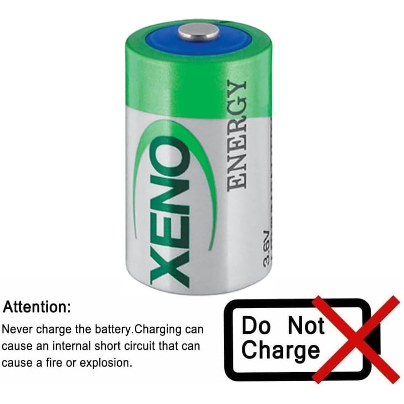 〖2 Pack〗3.6V 19000mAh XL-205F D STD Lithium Thionyl Chloride Battery