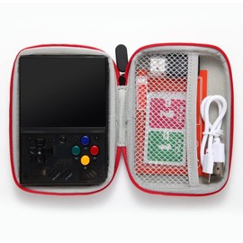 Miyoo Mini Plus Handheld Game Console, 128G TF Card with 12000 Classic Games,Arcade Game Console with 3.5-in Screen, Support WiFi Hotspot Mode Matchmaking (Black, 128g)