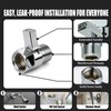 G1/2" Shower Head Shut Off Valve with Gaskets & Thread