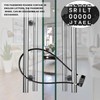 NBYT 5-Word Resettable Combination Lock, Letter Lock- Home Security Padlock