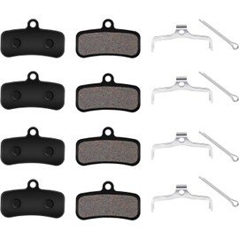 4 Pairs Semi Metal Bicycle Disc Brake Pads for D03S D02S Saint BR-M810 M820 Zee M640 XTR-M9120, Deore XT BR-M8020, BR-MT420 Tektro HD M745 735 725 750 TRP, SL, Slate Tt 4,G-Spec Quadiem