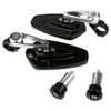 MotorToGo One Pair Silver Stem Black House CNC 7/8" Handlebar