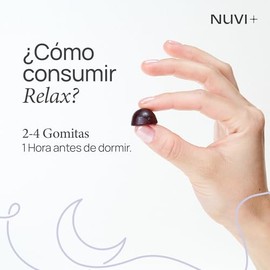 NUVI+ Gomitas de Citrato de Magnesio con GABA, 5-HTP, Manzanilla y Vitamina B6 – Magnesium Citrate para Relajación y Sueño – 60 Gomitas