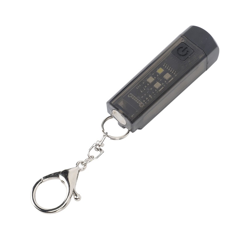 Keychain Flashlight Plastic 2 Lighting Mode Magnetic USB Rechargeable Portable