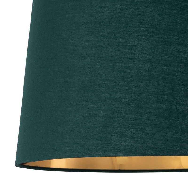 Dark Green Fabric with Gold Inner Easy Fit Light Shade/Lampshade