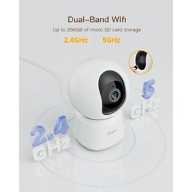 ARENTI 5G Security Camera Indoor, 4MP Pet with Speaker for BEIGE