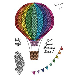 Generic Craft BuddyUS CCST94:Craft Buddy Crystal Art Travel Light A6 Stamp Set, Clear