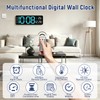 CherishMood 13" Large LED Digital Wall Clock, Remote Control, 10-Level