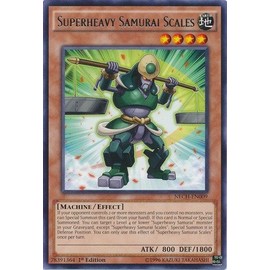 YU-GI-OH! - Superheavy Samurai Scales (NECH-EN009) - The New Challengers - Unlimited Edition - Rare