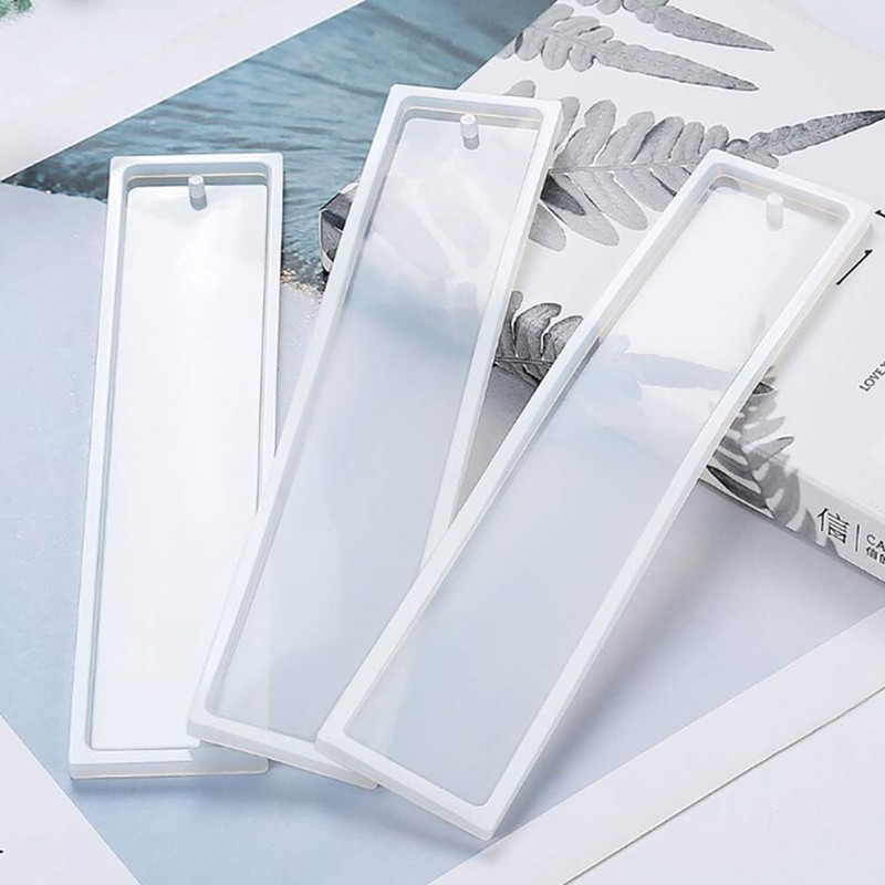 8 Pack Bookmark Resin Mold Set Rectangle Silicone Bookmark Mold